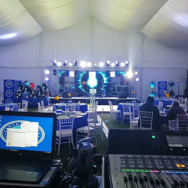 Screens and Lights Set Up